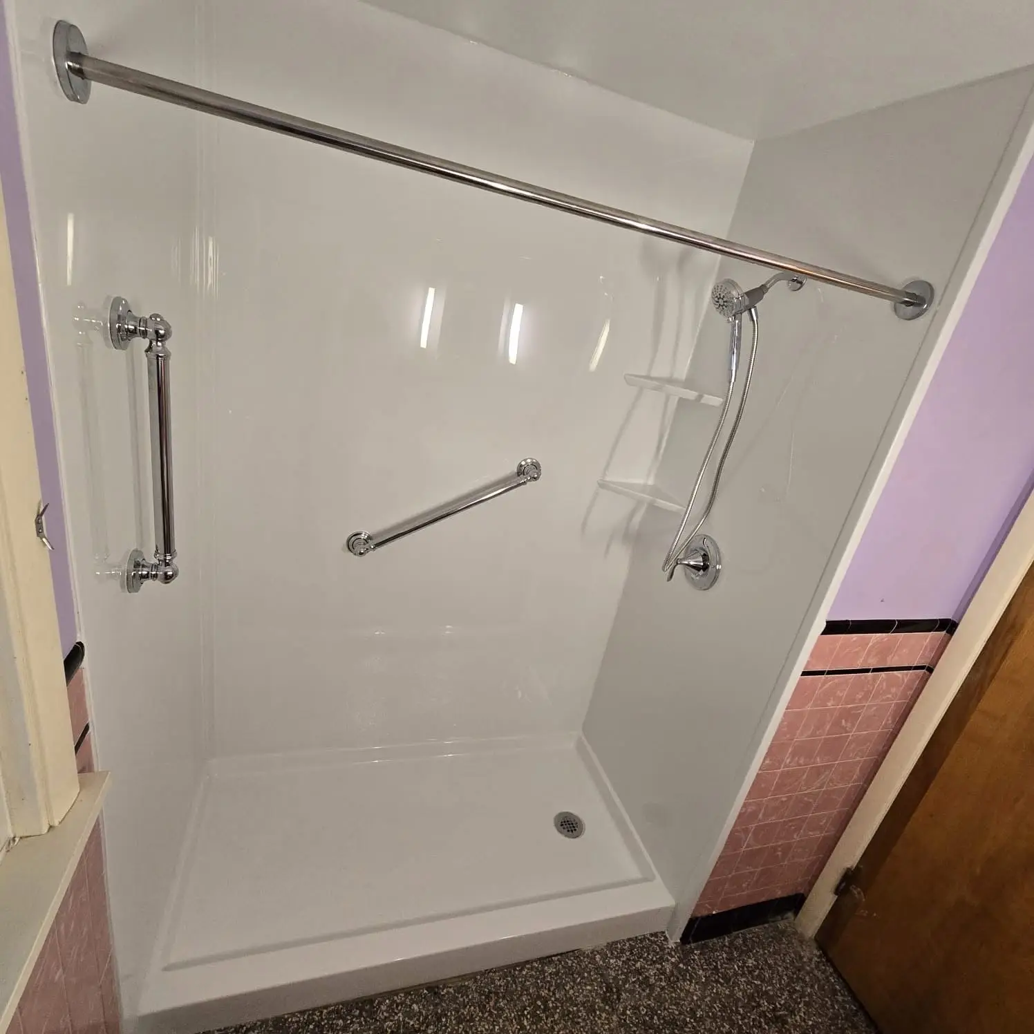 Shower after remodeling by BML Construction in Winter Park